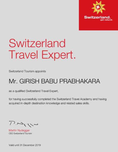 certificate_Switzerland_Travel_Expert_GIRISH_BABU_PRABHAKARA_2018